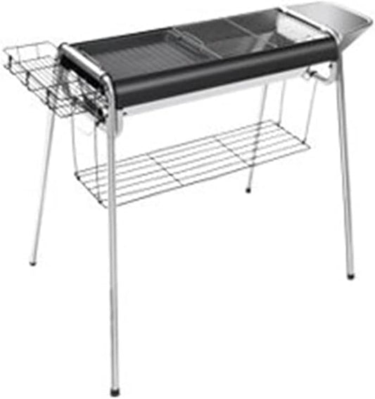 Portable Charcoal Grill for Camping BBQ Grills, Outdoor Barbecue Grill with Thickened Stainless Steel Fire Rod, Foldable & Removable Rack for Smoking and Grilling, A-1