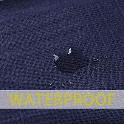 sancua Waterproof Rectangle Vinyl Tablecloth Table Cloth 60x84 Inch, Navy | 100% Oil Spill Proof, PVC Material, Wipe Clean Table Cover for Dining Tables, Buffet Parties and Camping
