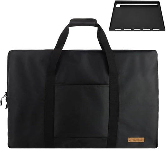 Heavy Duty 1680D Full-Size Griddle Carry Bag Compatible with Weber Spirit 300 Series, Weber Genesis 300 Series, Blackstone and Camp Chef Griddle Top 27" L x 2" W x 19" H