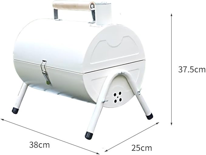 Portable Charcoal Barbecue Grill for Outdoor Backyard and Patio, Simple Chimney Stove, Perfect for Family Gatherings and Summer Cookouts, Easy to Use Barbecue Tools