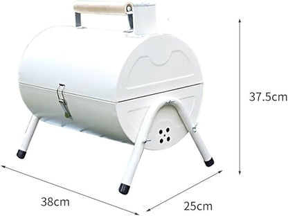 Portable Charcoal Barbecue Grill for Outdoor Backyard and Patio, Simple Chimney Stove, Perfect for Family Gatherings and Summer Cookouts, Easy to Use Barbecue Tools