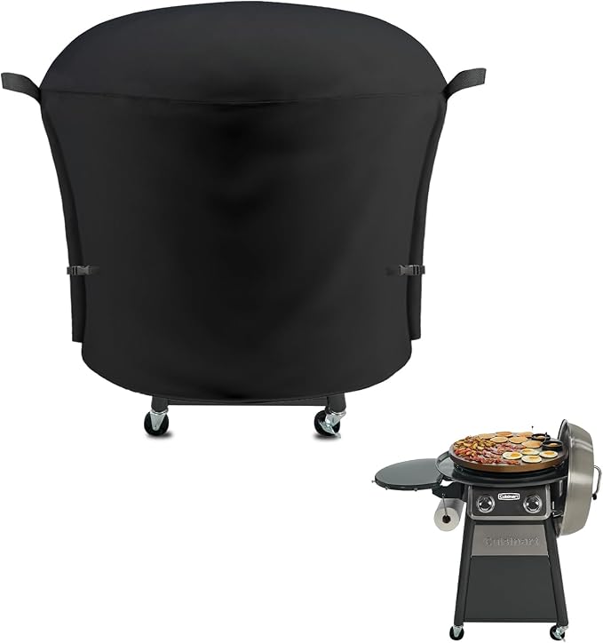 Outdoor Grill Cover Fits Cuisinart 22" CGG-888 360 Griddle Cooking Center, Cover Geny Waterproof 600D Heavy Duty 360° Gas Grill Covers, 30" L x 30" D x 46" H.