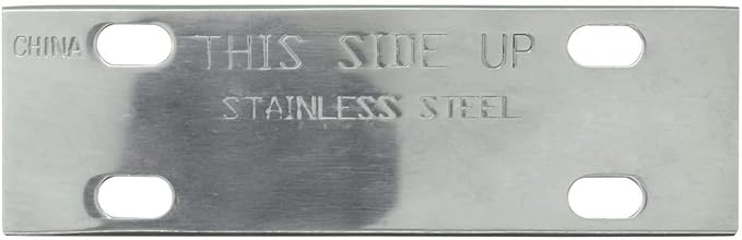 Chef Master Griddle Scraper Replacement Blade - 5 1/2" Wide x 1.2mm Thick - Stainless Steel Reversible Blade - Fits Most Scrapers - Double Beveled Edge for Chrome Griddle