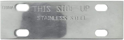 Chef Master Griddle Scraper Replacement Blade - 5 1/2" Wide x 1.2mm Thick - Stainless Steel Reversible Blade - Fits Most Scrapers - Double Beveled Edge for Chrome Griddle