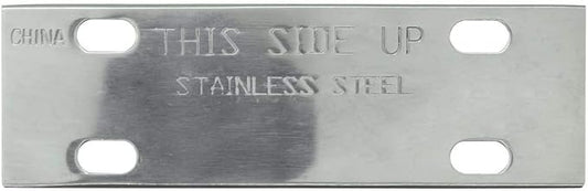 Chef Master Griddle Scraper Replacement Blade - 5 1/2" Wide x 1.2mm Thick - Stainless Steel Reversible Blade - Fits Most Scrapers - Double Beveled Edge for Chrome Griddle
