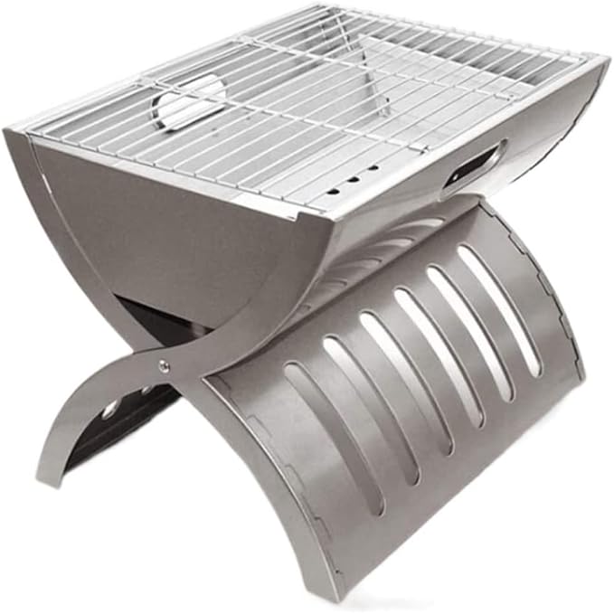 IRYZE Portable Charcoal Grill Portable Charcoal Grill Tabletop BBQ Grill Folding Small Barbecue Grill for Outdoor Grilling Camping BBQ Grill for Outdoor
