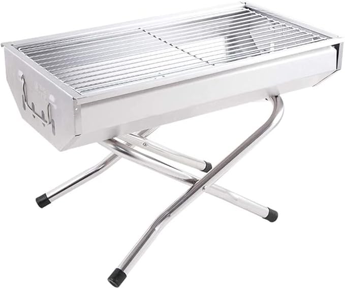 IRYZE Portable Charcoal Grill Charcoal Grill Barbecue Grill Portable Stainless Steel Folding BBQ Grill for Outdoor Picnic Camping Travel BBQ Grill for Outdoor