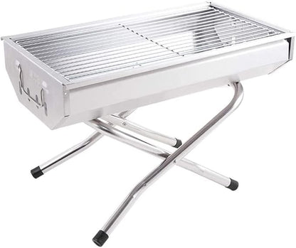 IRYZE Portable Charcoal Grill Charcoal Grill Barbecue Grill Portable Stainless Steel Folding BBQ Grill for Outdoor Picnic Camping Travel BBQ Grill for Outdoor