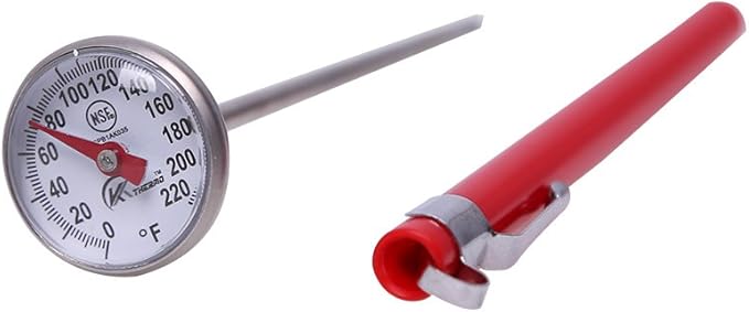 Instant Read 1-Inch Dial Thermometer,Best for The Coffee Drinks,Chocolate Milk Foam