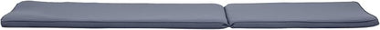 Christopher Knight Home 309785C Shane Chaise Lounge Cushion Outdoor Set of 2 with Removable Cover, 2 Piece Water-Resistant Lounge Chair Cushion 78.75" L x 23.75" W x 1.5" H Dark Grey