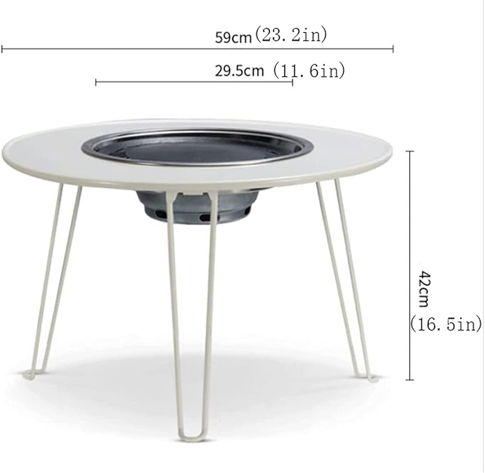 Barbecue Charcoal Grill Round Portable Barbecue Grill BBQ Outdoor Wild Foldable Stainless Steel Barbecue Rack Portable Charcoal Grill