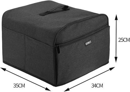 Dust Cover Compatible with Ninja Foodi Grill (AG301, AG302, AG400) and Accessories,Water Resistant Air Fryer Cover with 6 Storage Pockets,Black