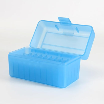 4.72 Inches 50 Round Flip-Top Plastic Rifle Ammo Storage Can | Waterproof Lockable Storage 9mm Ammo Box & Gun Accessories for Hunting | Magazine Holder & Ammunition Cases for Travelling