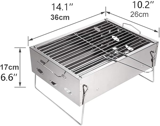 IRYZE Portable Charcoal Grill BBQ Grill Barbecue Home Charcoal Grill Small Outdoor Camping Charcoal Grill Tool Indoor Home BBQ Stove BBQ Grill for Outdoor