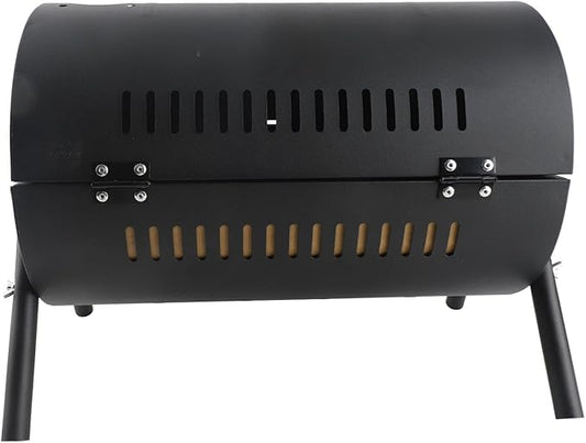 Alomejor Portable Charcoal GrillCharcoal BBQ Grill,Charcoal Barbecue Grillfor Camping Picnics PartiesCharcoal Grills (Black)