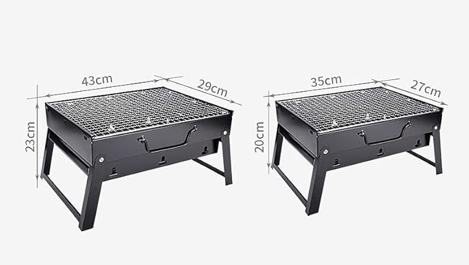 IRYZE Portable Charcoal Grill Charcoal Grill Easy To Install Barbecue Grilling Portable For Outdoor BBQ Picnic Patio Backyard BBQ Grill for Outdoor (Size : 35x27x20cm)