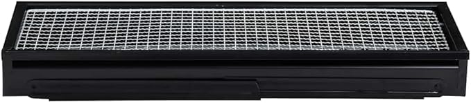 Portable Charcoal BBQ Grill, Folding Camping Grill for Outdoor Cooking, Tabletop or Freestanding Barbecue Stove for Picnic, Park, Patio, Black, 23.6 x 8.9 x 13 Inches