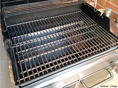 Hongso 34 1/4" SS Burner Tube Set and 24.5" Flavorizer Bars Replacement for Weber Genesis 300 Series E-310 E-320 EP-310 EP-320 S-310 S-320 Gas Grills (with Side Control Panel Only), 67722 7539 7540