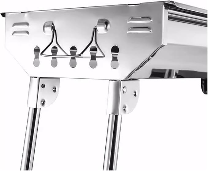 Camping Grill Barbecue Rack Outdoor Large Stainless Steel Folding Portable Barbecue Stove Barbecue Charcoal Grill