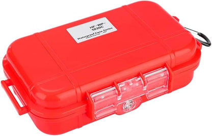 Waterproof Storage Box, Durable Shockproof Airtight Waterproof Case with Removable Rubber Pads for Outdoor Camping Boating Survival Gear