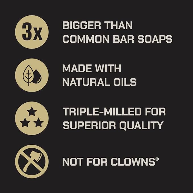 Duke Cannon Supply Co. Extra Large Bar Soap Bundle - Men's Bar Soap with Masculine Scents - American-made soap - All Skin Types - Big Brick of Soap - Midnight Swim, Sawtooth, Bourbon - 10 oz (3 Pack)