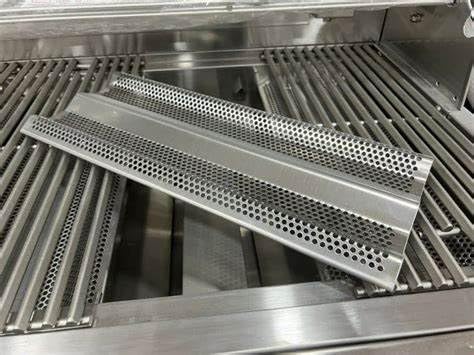 4B Blaze Cast Burner & Grill Heat Plates Flame Tamer Replacement, LTE & LTE2 32/34 / 40 Inch Gas Grill Models, Stainless Steel, 4 Pack Replacement Parts for Blaze Grill