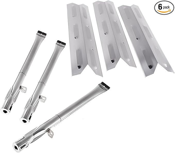 Grill Replacement Parts Kits for Landmann-US 3 Burner 42170 42172 966686, Stainless Steel Heat Plates and Burners landmann grill replacement parts