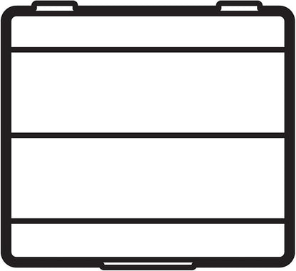 Flambeau Outdoors 00330 Medium Spinnerbait Box, Fishing Bait and Lure Organizer, Clear