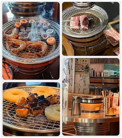 Portable Pottery Barbecue Stove, Clay Charcoal Stove, Multifunctional BBQ Grill Outdoor Charcoal Stove, Cooking Accessories for Outside BBQ Picnic Hiking Patio