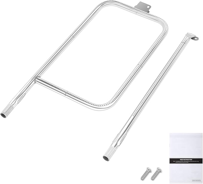 QuliMetal 65032 Grill Burner Tube for Weber Q3200, Q3000, Q320, Q300, 404341, 57060001, 586002 Gas Grills, Replacement Kit for Weber Q3 Series, Replaces 60036, 80385, 304 Stainless Steel, 22.75 inch