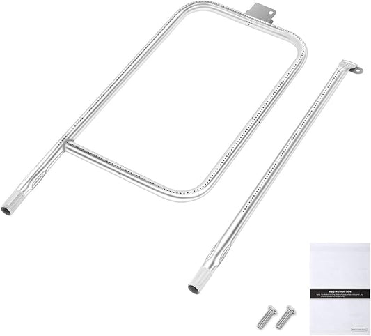 QuliMetal 65032 Grill Burner Tube for Weber Q3200, Q3000, Q320, Q300, 404341, 57060001, 586002 Gas Grills, Replacement Kit for Weber Q3 Series, Replaces 60036, 80385, 304 Stainless Steel, 22.75 inch