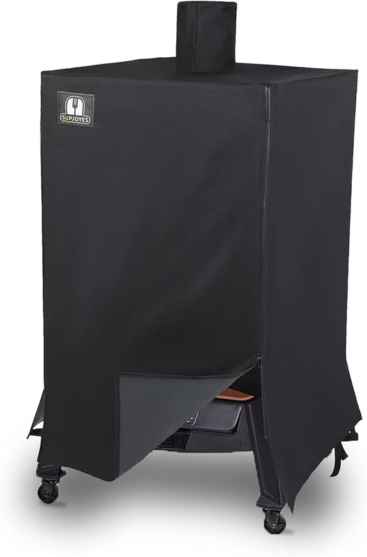 Grill Cover for Pit Boss 4/5-Series Pellet Smoker, PBV4PS1, PBV5PW1, PBV4PS2, Heavy Duty Waterproof Pit Boss Vertical Pellet Smoker Cover