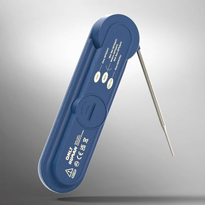 ONLY HUMAN HDP-01 Digital Instant Read Meat Thermometer, High Accuracy Food Cooking Thermometer with Ultra Bright Backlight Display (Midnight Blue)