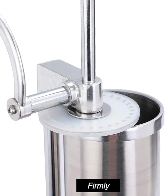 Sausage Stuffer, Stainless Steel Homemade Sausage Maker Vertical Meat Filling Kitchen Machine, Packed 8 Stuffing Tubes (2.5LBS VERTICAL)