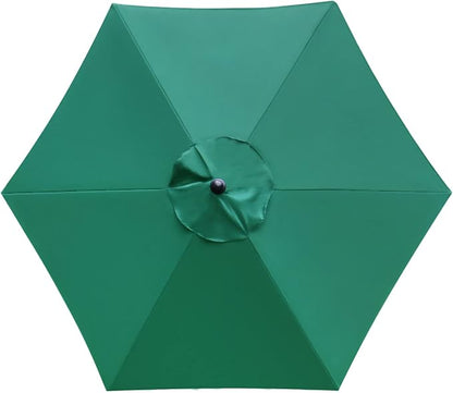 Sunnyglade 7.5ft Patio Umbrella Replacement Canopy Market Umbrella Top Outdoor Umbrella Canopy with 6 Ribs