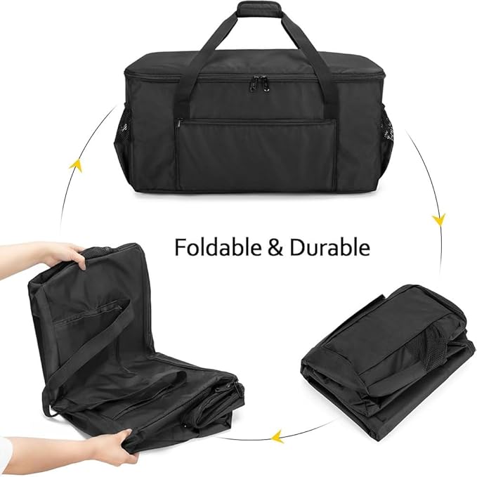 Grill Carry Bag for Ninja Woodfire Series OG701, OG751, OG700,Grill Cover Bag with Multi Storage Pockets for Outdoor Grill Tools & Accessories, Only Bag