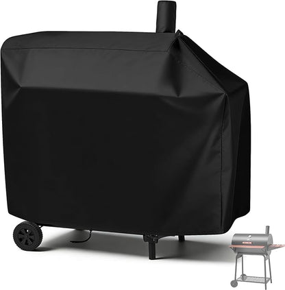 Charcoal Grill Cover for Royal-Gourme-t CC1830V 30 Charcoal Grill, Smoker Grill Cover for Outdoor Grill Waterproof Royal-Gourme-t BBQ Grill Cover - 44" L×29" W×45" H, Black