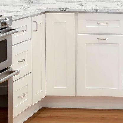 Design House Brookings Kitchen Bridge Cabinet, Soft-Close Doors, Shaker Style, Solid Wood Face & Door Frame, Finished Interior, Easy-To-Assemble, White, 30.0 in. W x 12.0 in. H x 12.0 in. D, 561621