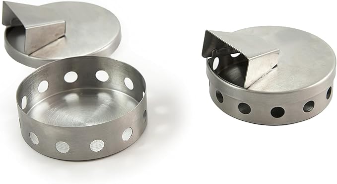 Steven Raichlen Signature Series Stainless Steel Smoking Pucks (Set of 2)
