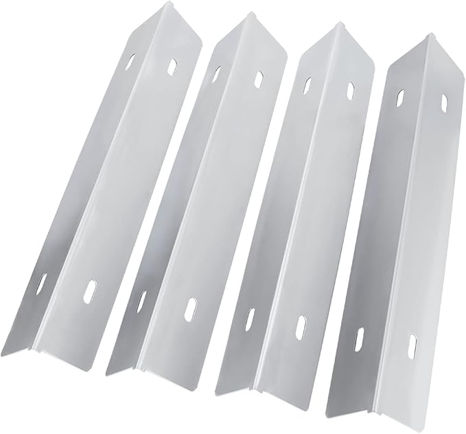 Stainless Steel Heat Plates Flavorizer Bar BBQ Replacement Part for Napoleon Rogue Series, Prestige 500, PRO 500 RSIB Gas Grills, 4 Pack Flame Tamer for Napoleon Sear Plate #N305-0082
