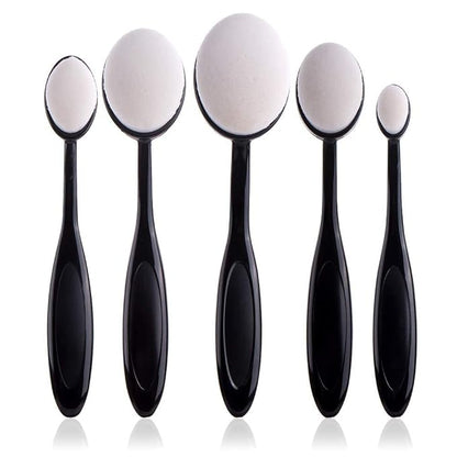UNIMEIX 5 Pack Blending Brush for Card Making Crafting Ink Blender Brushes Set Tool Paper Background Brush Drawing Scrapbooking & Stamping Supplies (Black)