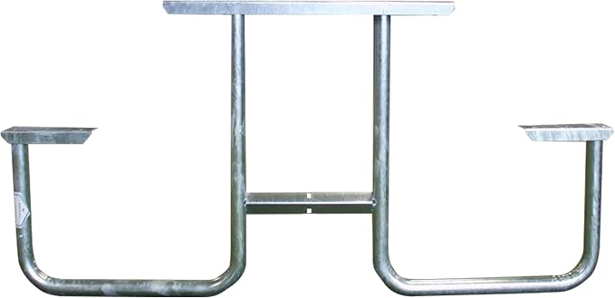 Picnic Table Frame Kit – Commercial Grade, Fully Welded Steel, 6-Foot DIY Design (Customer Supplies Lumber), Made in The USA