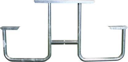Picnic Table Frame Kit – Commercial Grade, Fully Welded Steel, 6-Foot DIY Design (Customer Supplies Lumber), Made in The USA