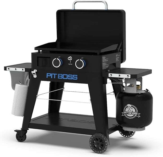PIT BOSS Ultimate PB2BGD2 Gas Griddle, 2 Burner, Black