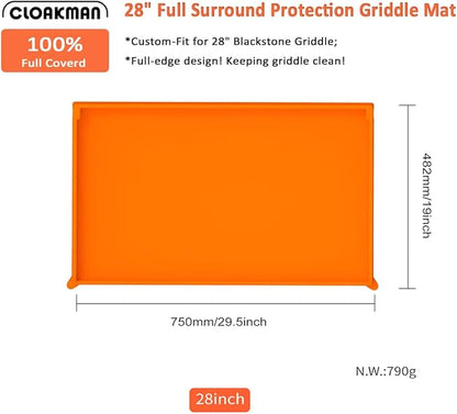 Full-Edge 28" Silicone Griddle Cover, Compatible with Blackstone Griddle, Food Grade Silicone Griddle Cover, Protect Your Griddle from Dirt & Rust All Year Round