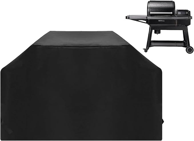 Grill Cover for Traeger New Ironwood Pellet Grill TFB61RLG, Outdoor Fade Resistant Cover for Traeger Ironwood Electric Wood Pellet Grill, Heavy Duty Waterproof