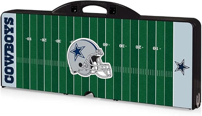 Picnic TIME NFL Football Field Folding Picnic Table, Camping Table, Outdoor Table with Umbrella Hole
