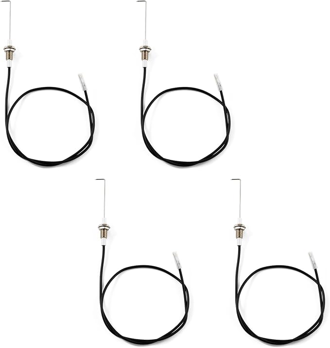 720-0697 Igniter Electrode Grill Replacement Parts for Grillmaster Ignitor Nexgrill 720-0670C Kenmore 122.16641900 720-0670A Grill Parts Ignition Ceramic Electrode Wire Grill Accessories 4 Pieces