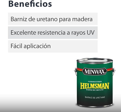Minwax Helmsman Indoor/Outdoor Spar Urethane, Gallon, Satin