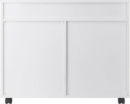 Winsome Halifax Mobile Storage Cabinet with Doors & Drawers, Stylish & Functional Home Storage Cabinet for Filing, Kitchen Organization, Moveable Furniture for Office, Dorms, Apartments